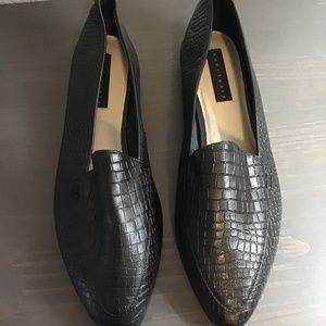 SANCTUARY “Stroll” black slip on loafer shoes, size 9
